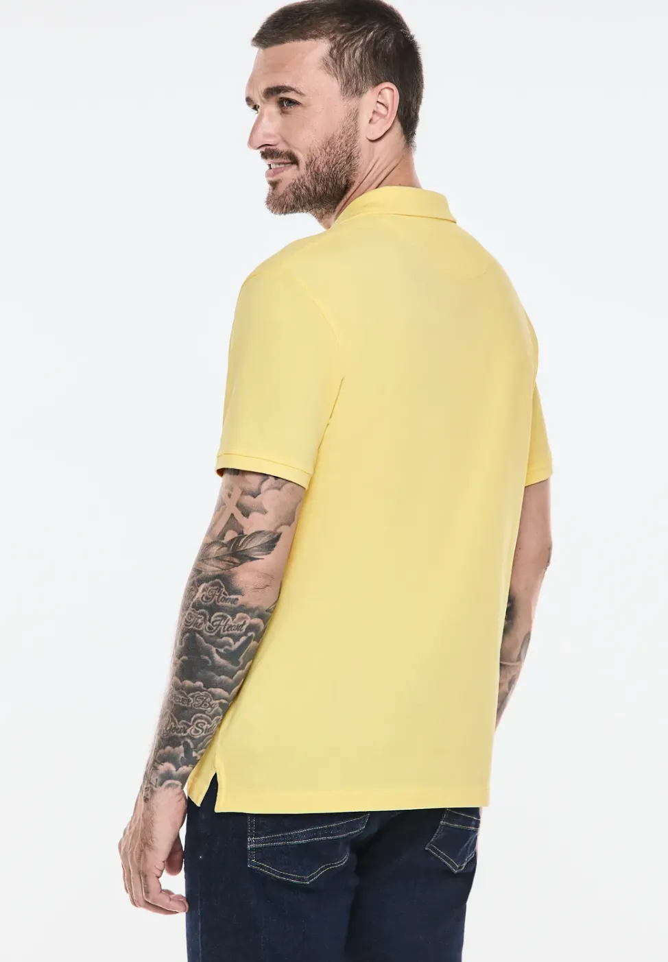 Washed-Look Poloshirt