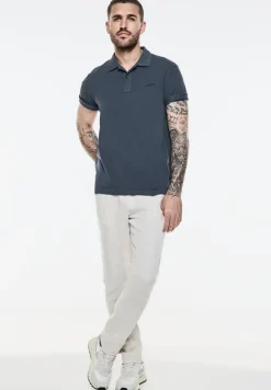 Washed-Look Poloshirt