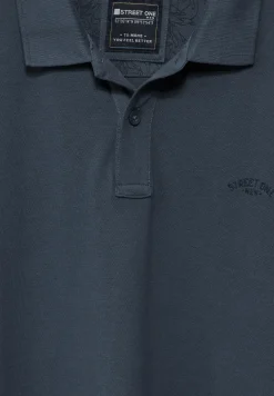 Washed-Look Poloshirt