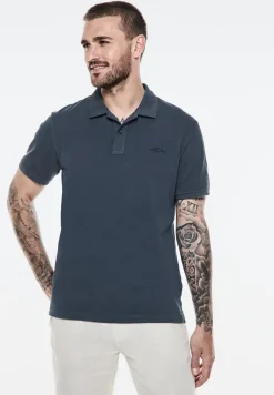 Washed-Look Poloshirt