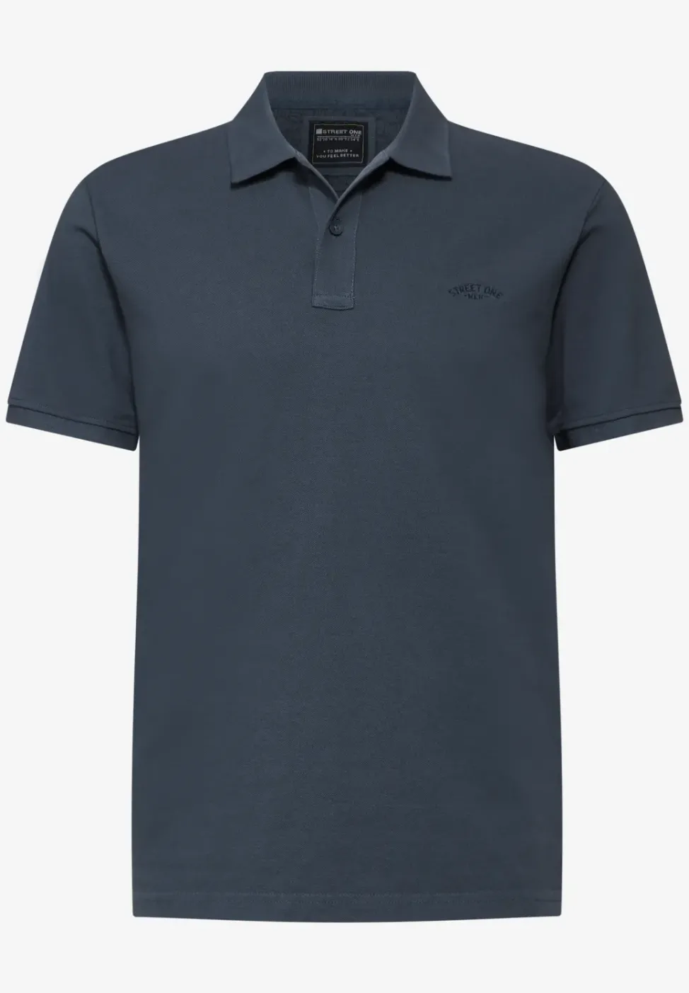 Washed-Look Poloshirt