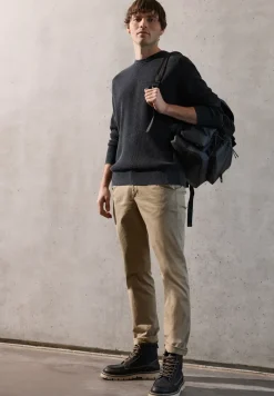 Washed-Look Strukturpullover