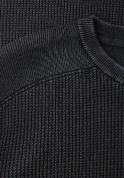 Washed-Look Strukturpullover