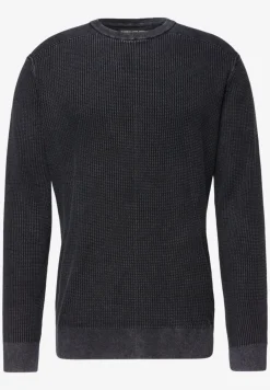 Washed-Look Strukturpullover