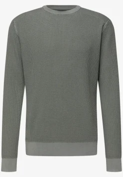 Washed-Look Strukturpullover