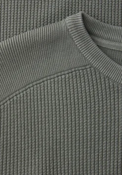 Washed-Look Strukturpullover