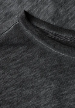 Washed Look Nieten T-Shirt