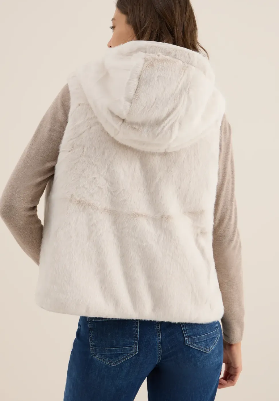 Wendbare Fake Fur Weste