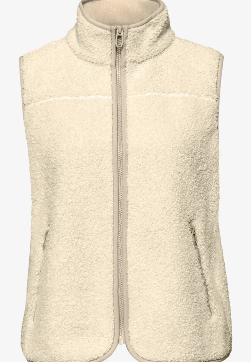 Weste aus Teddy-Material mit Zipper