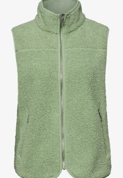 Weste aus Teddy-Material mit Zipper