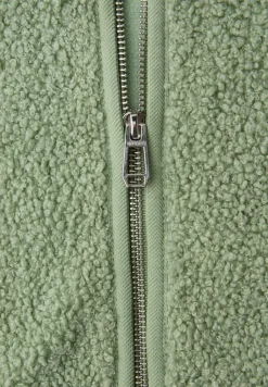 Weste aus Teddy-Material mit Zipper