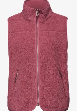 Weste aus Teddy-Material mit Zipper