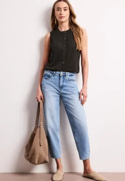 Weste im Strick-Look mit Glitzer
