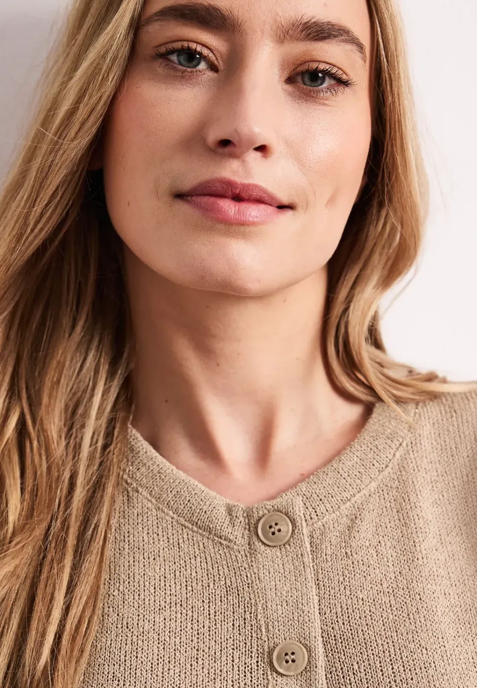 Weste im Strick-Look mit Glitzer