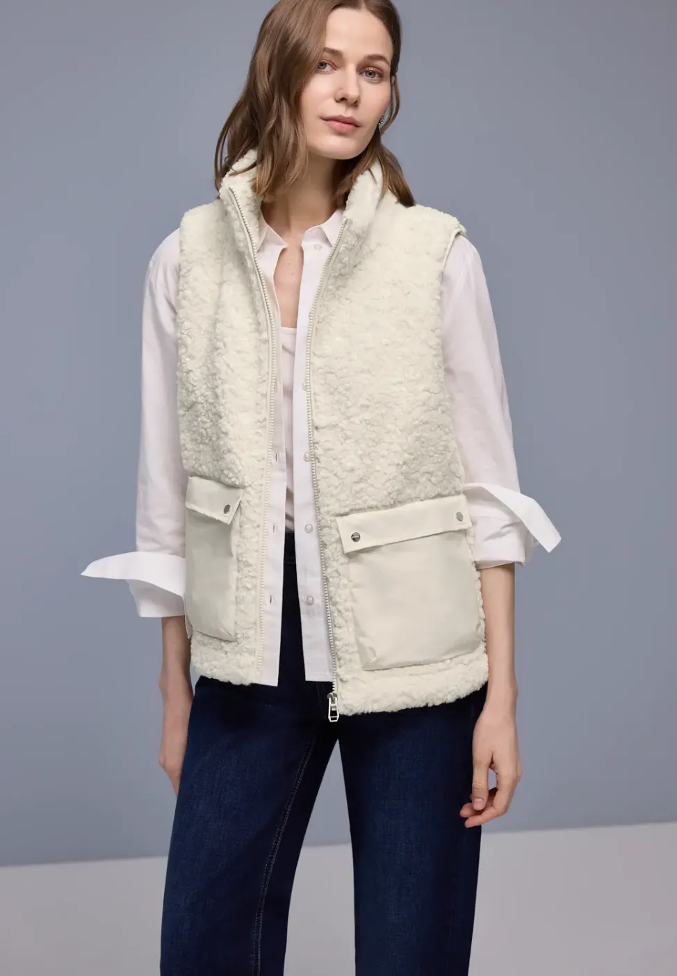 Weste mit Patch Pockets