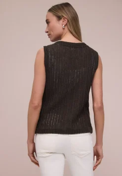 Weste mit V-Neck und Knopfleiste