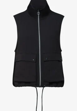Weste mit Zipper und Tunnelzug