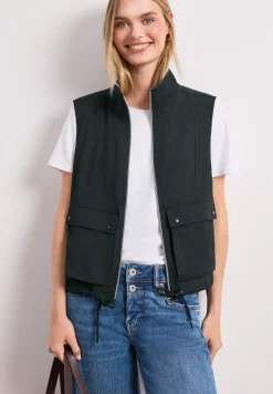 Weste mit Zipper und Tunnelzug