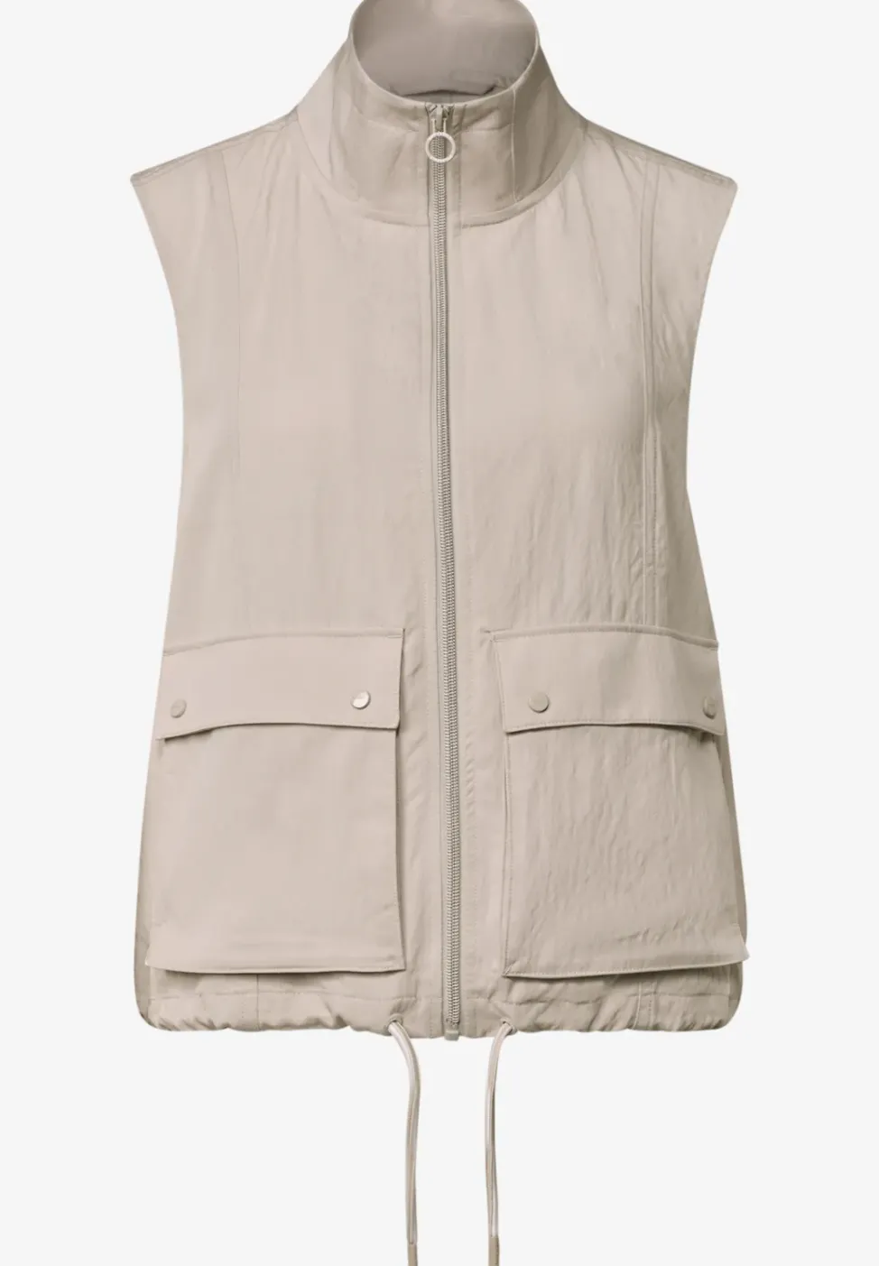 Weste mit Zipper und Tunnelzug