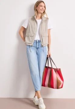 Weste mit Zipper und Tunnelzug