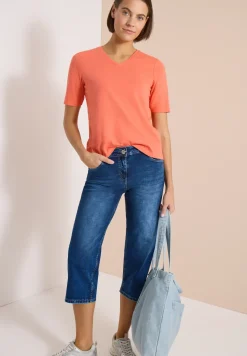 Wide Leg 3/4 Jeans im Loose Fit