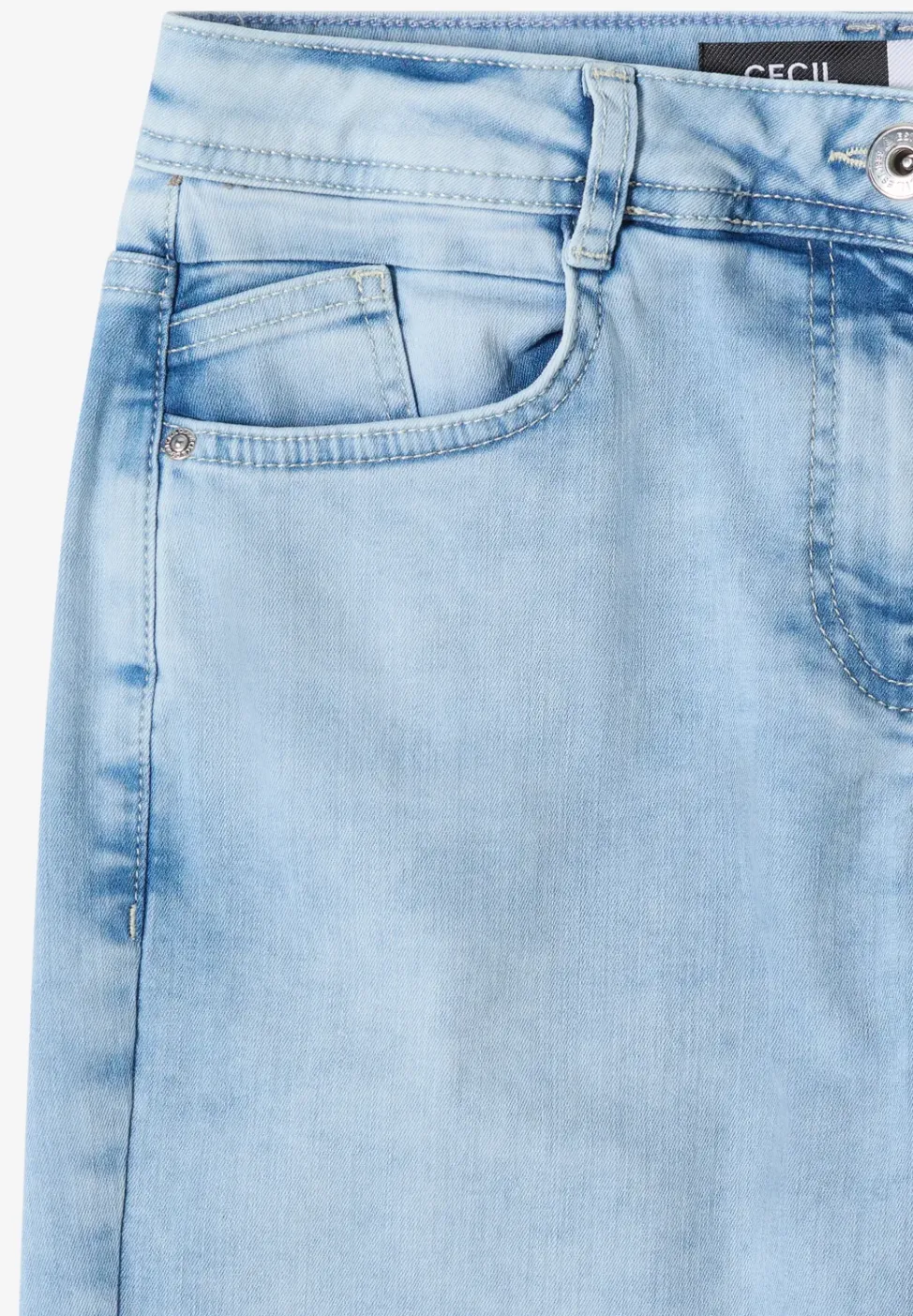 Wide Leg Capri Jeans im Loose Fit