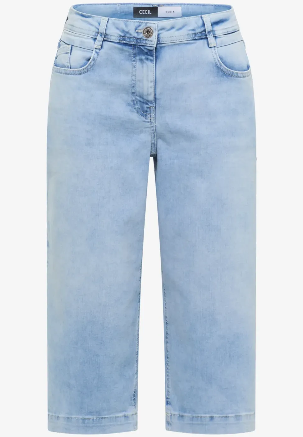 Wide Leg Capri Jeans im Loose Fit
