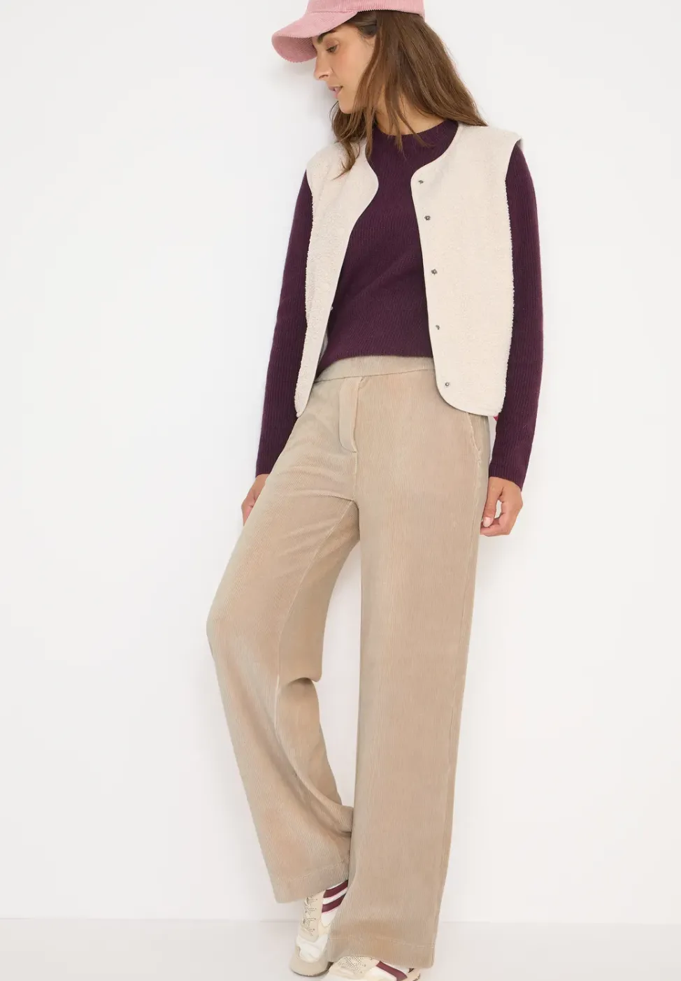 Wide Leg Cordhose