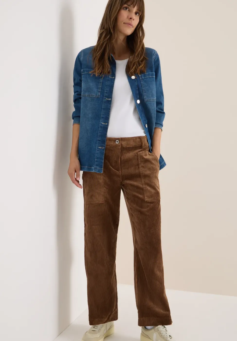 Wide Leg Cordhose