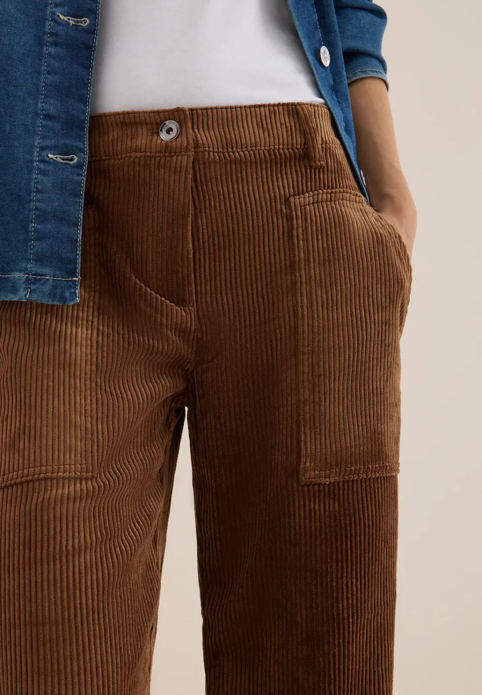 Wide Leg Cordhose
