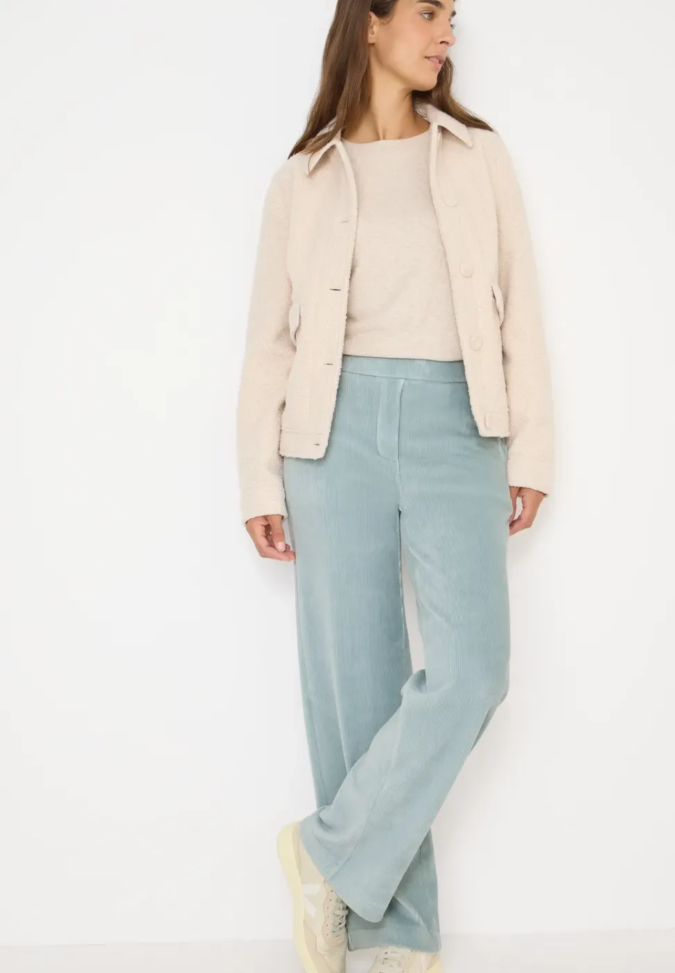 Wide Leg Cordhose