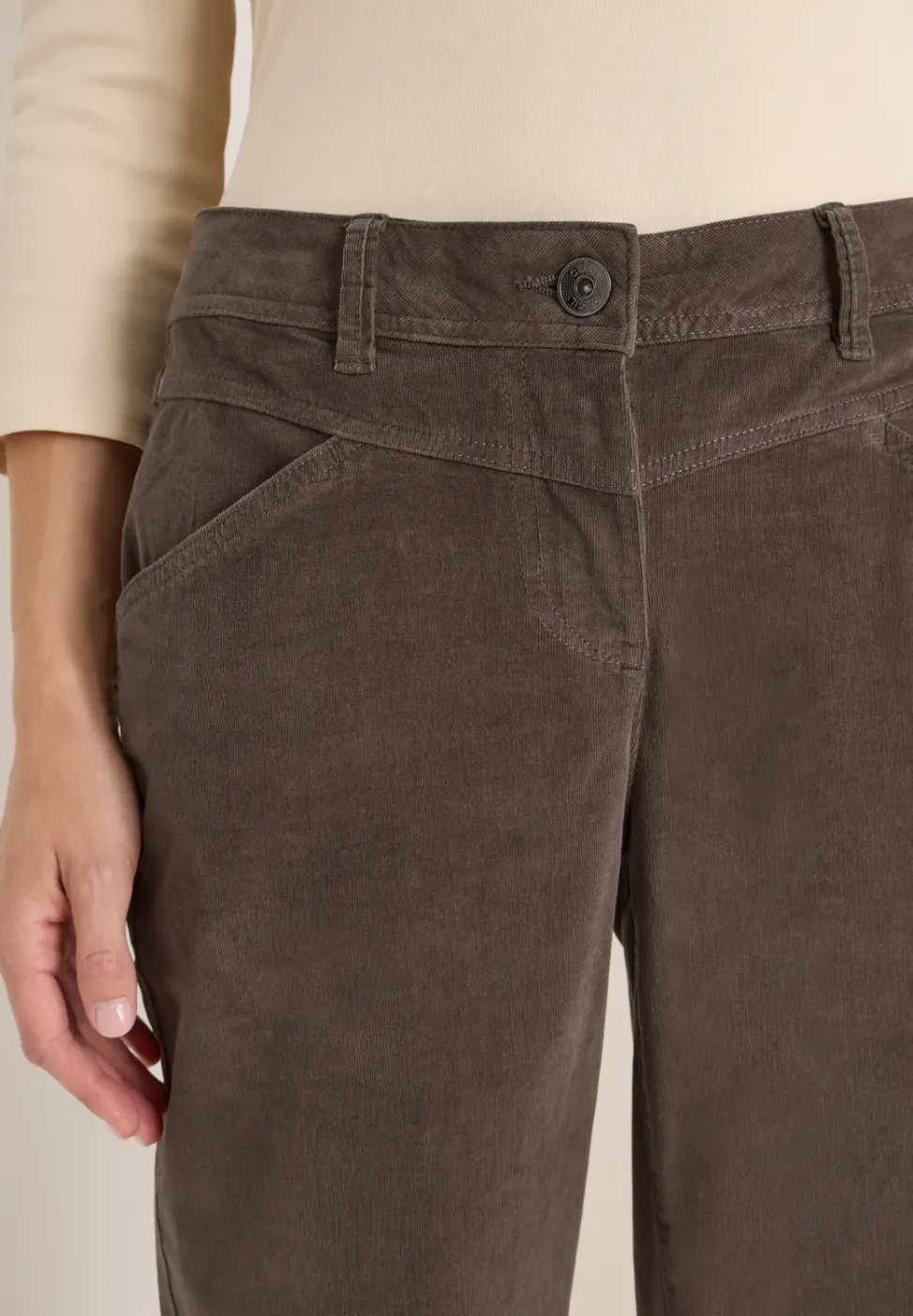 Wide Leg Cordhose