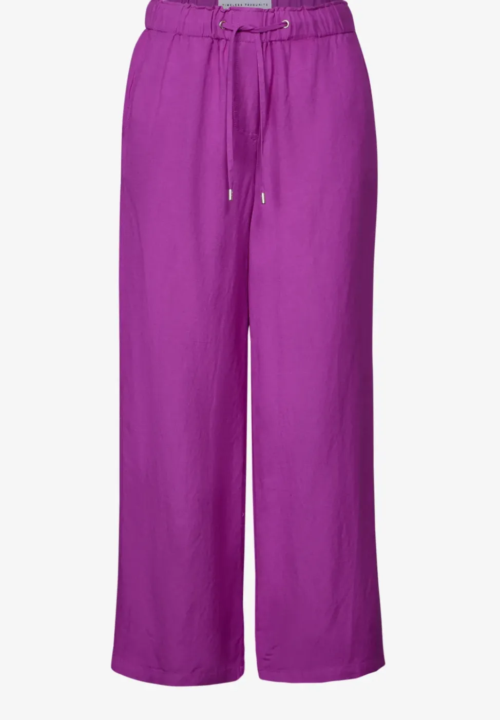 Wide Leg Hose aus Leinenmix