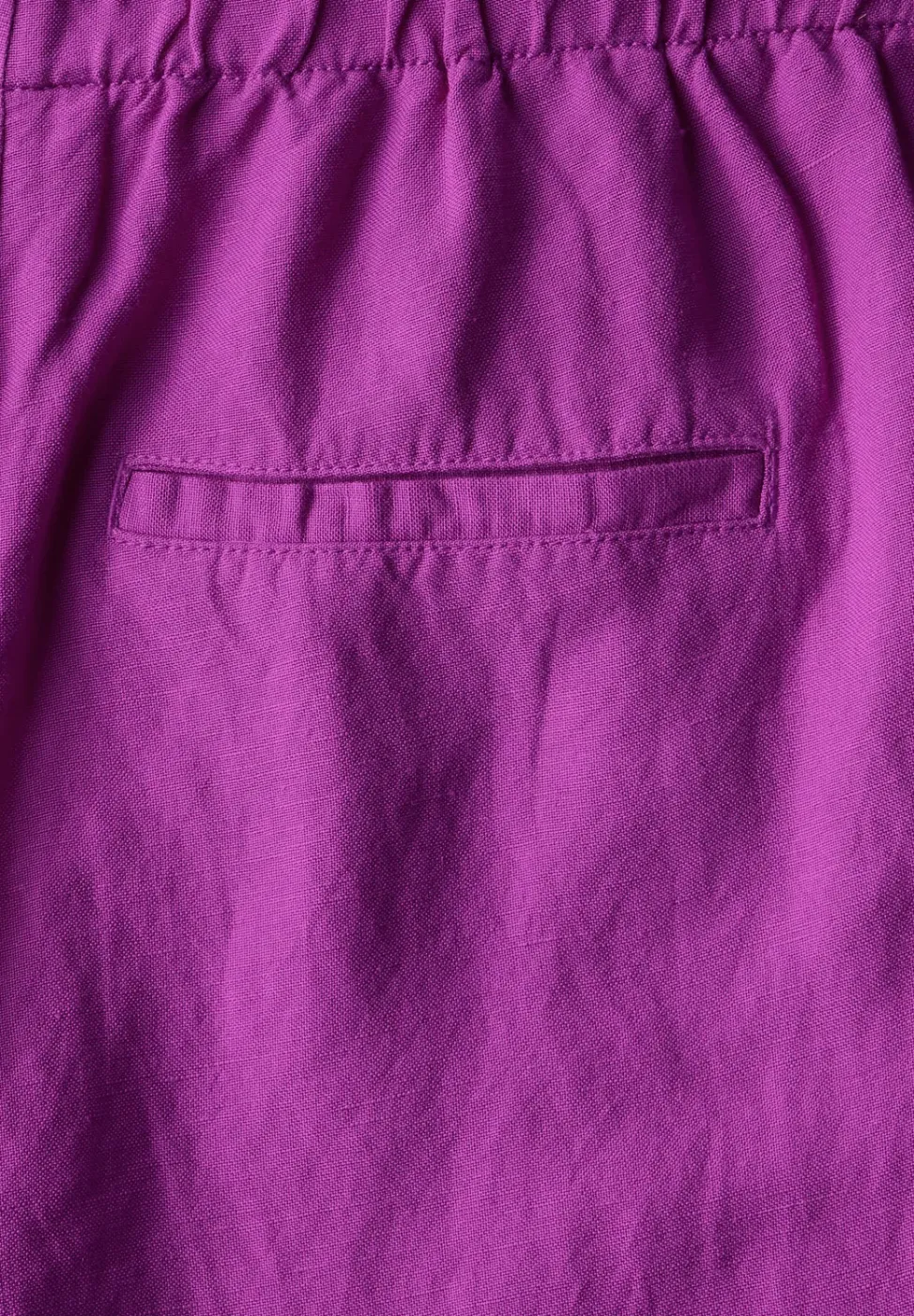 Wide Leg Hose aus Leinenmix