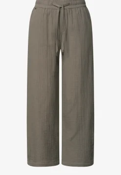 Wide Leg Hose aus Musselin im Loose Fit