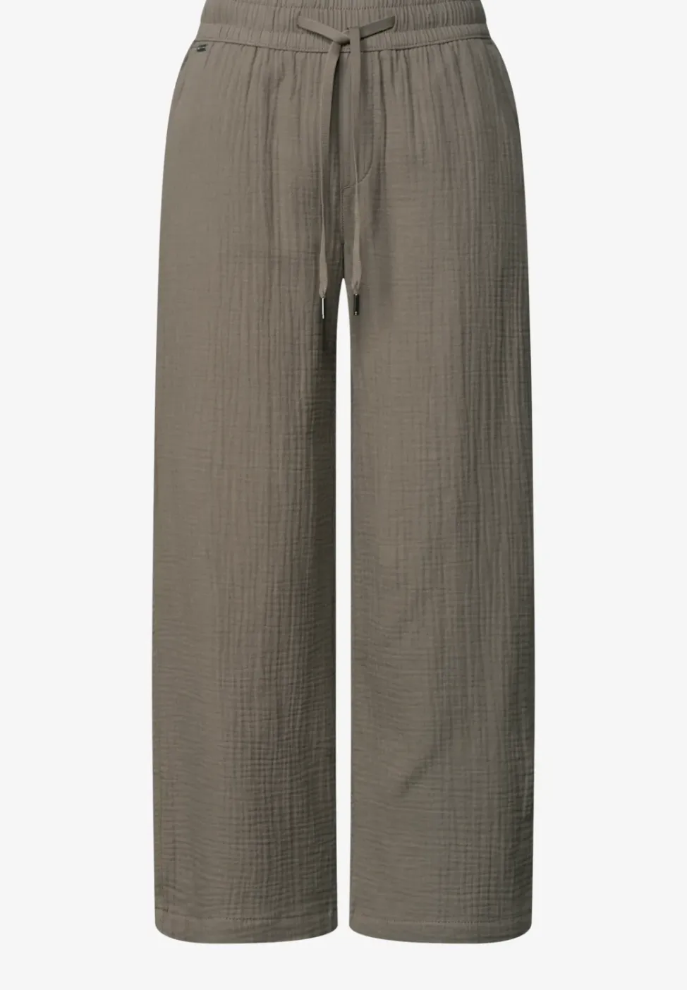Wide Leg Hose aus Musselin im Loose Fit