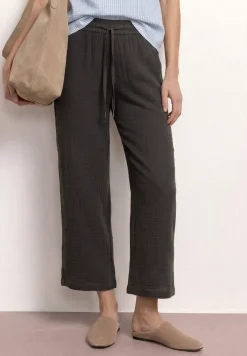Wide Leg Hose aus Musselin im Loose Fit
