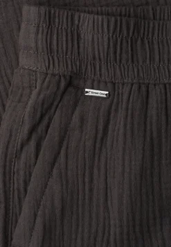 Wide Leg Hose aus Musselin im Loose Fit