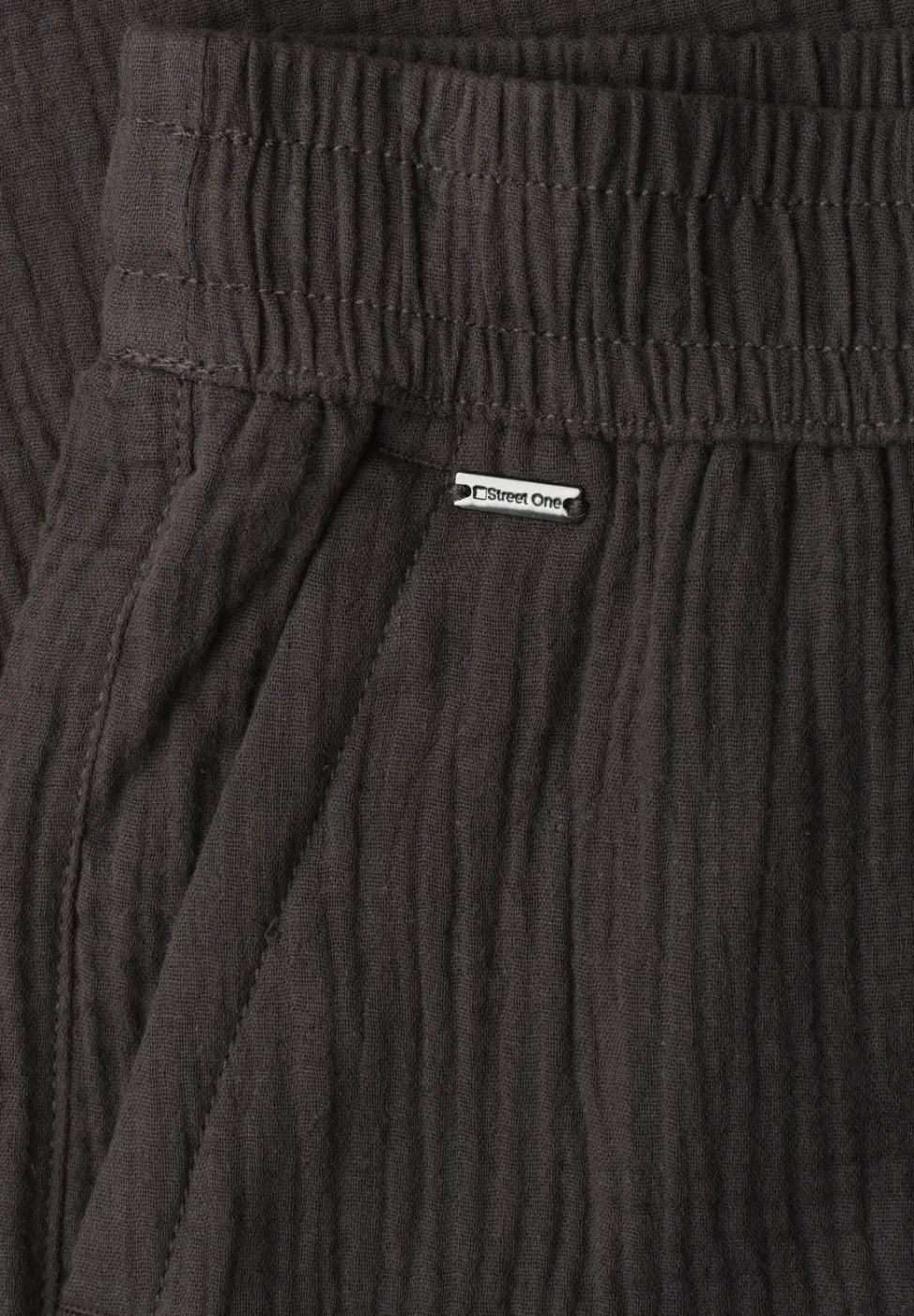 Wide Leg Hose aus Musselin im Loose Fit