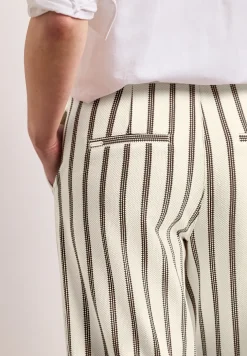 Wide Leg Hose im Casual Fit mit Streifen