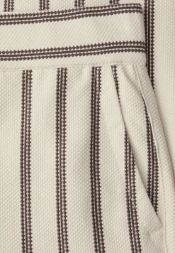 Wide Leg Hose im Casual Fit mit Streifen