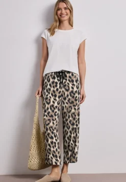 Wide Leg Hose im Loose Fit mit Print