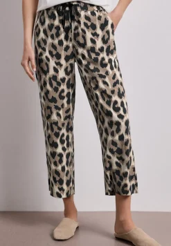 Wide Leg Hose im Loose Fit mit Print