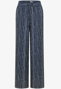 Wide Leg Hose im Loose Fit mit Streifen