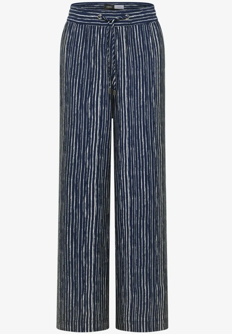 Wide Leg Hose im Loose Fit mit Streifen