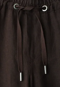 Wide Leg Hose im Loose Fit aus Leinen