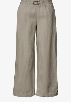 Wide Leg Hose im Loose Fit aus Leinen