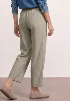 Wide Leg Hose im Loose Fit aus Leinen