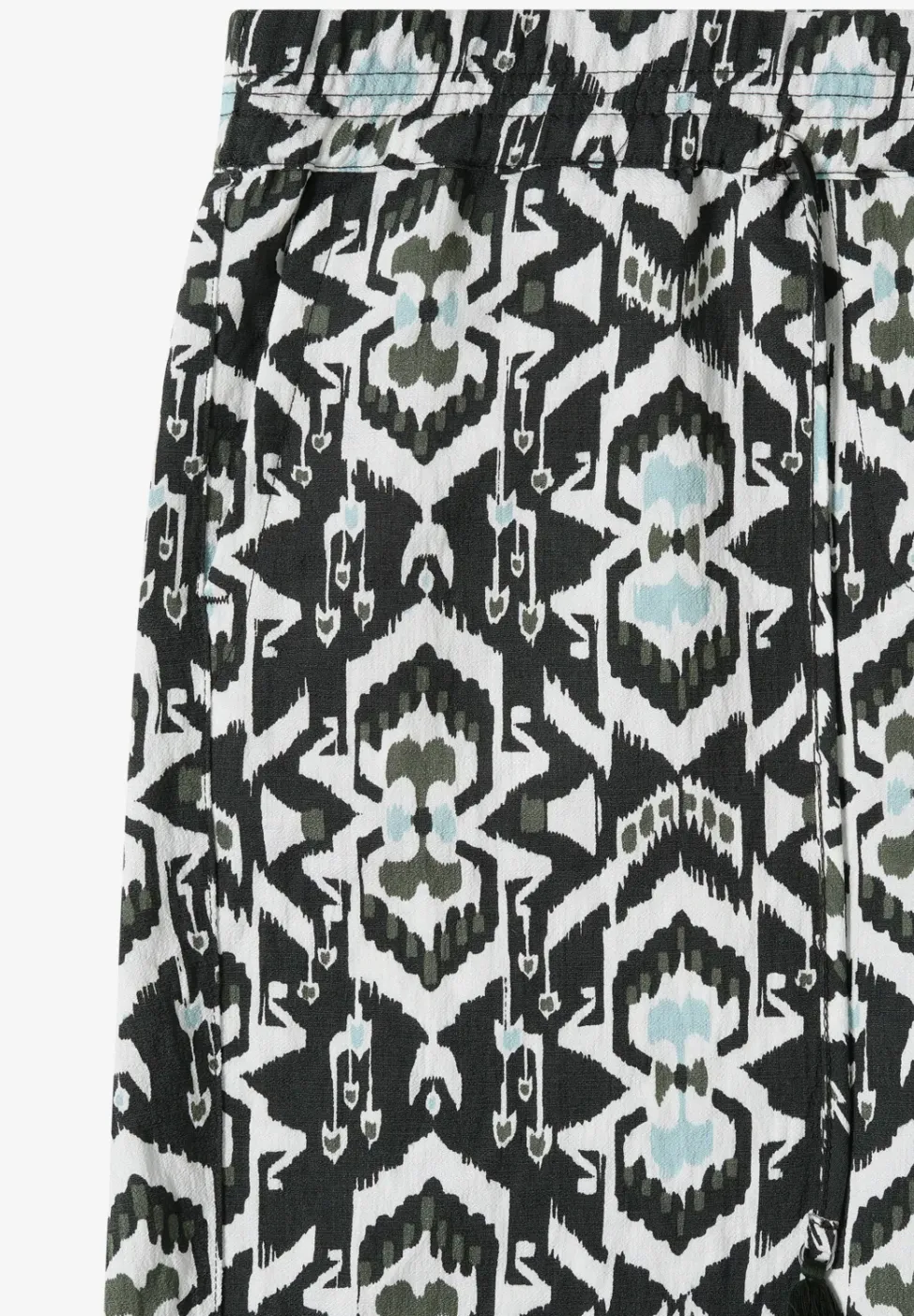Wide Leg Hose im Loose Fit mit Print