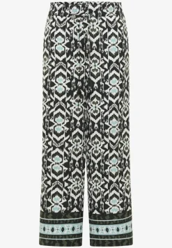 Wide Leg Hose im Loose Fit mit Print